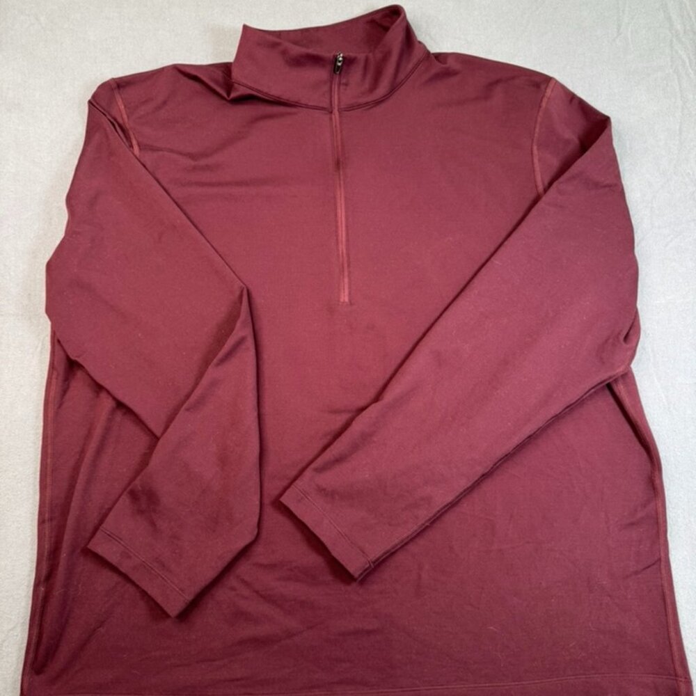 Lululemon Pullover Mens XXL Soft Jersey Half Zip in Garnet